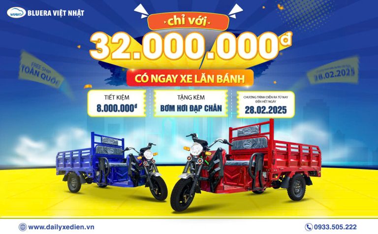 Khai Xuân Rộn Ràng – Giảm Giá Sốc Đến 8.000.000 VNĐ Cho Xe Ba Gác Điện 