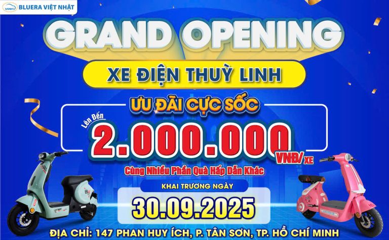 Sôi Động Sự kiện Khai Trương Cửa Hàng Xe Điện Bluera Việt Nhật Thùy Linh Tại TP.HCM