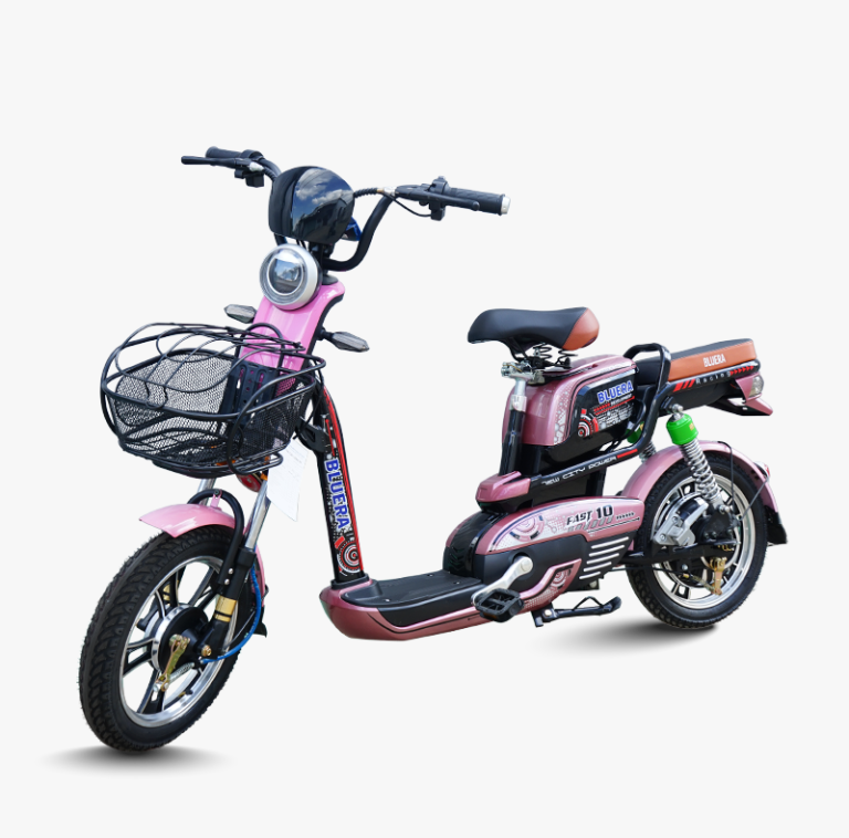 xe dap dien bluera fast 10 mau hong