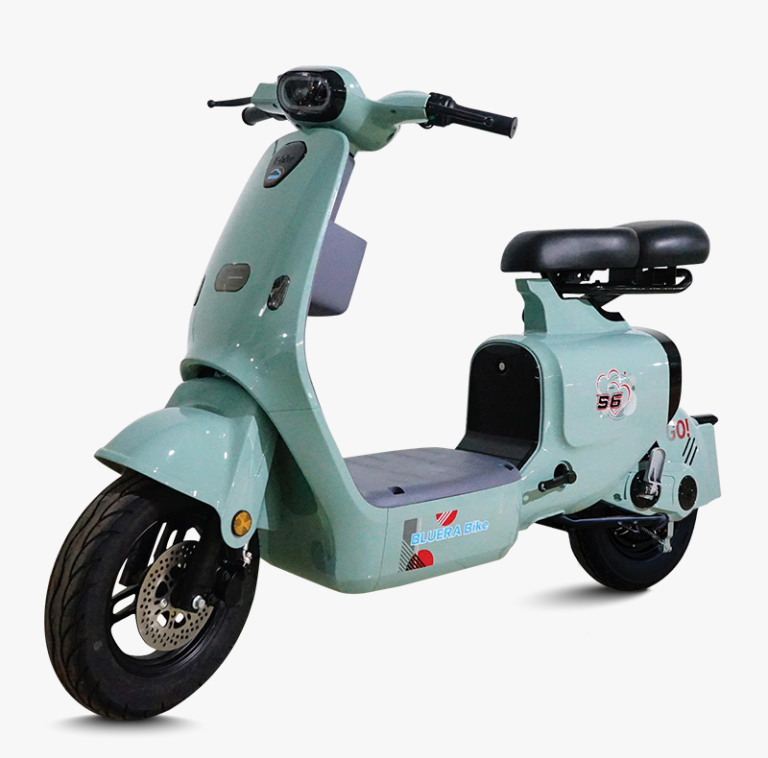 xe dap dien bluera s6 xanh ngoc