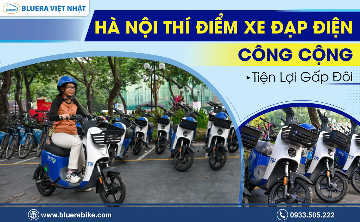 Hà Nội Thí Điểm Xe Đạp Điện Công Cộng, Tiện Lợi Gấp Đôi
